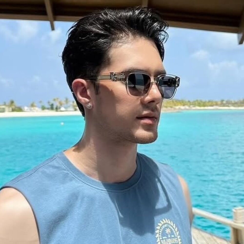 Dior OBLIQUE S1F 78A0 Square Sunglasses - Khaki/Grey - Picture 8 of 12